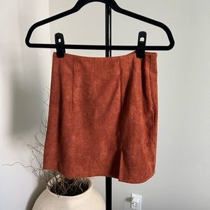 NWT Auburn Suede Mini Skirt